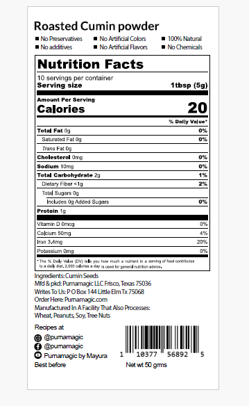 Roasted Cumin Powder