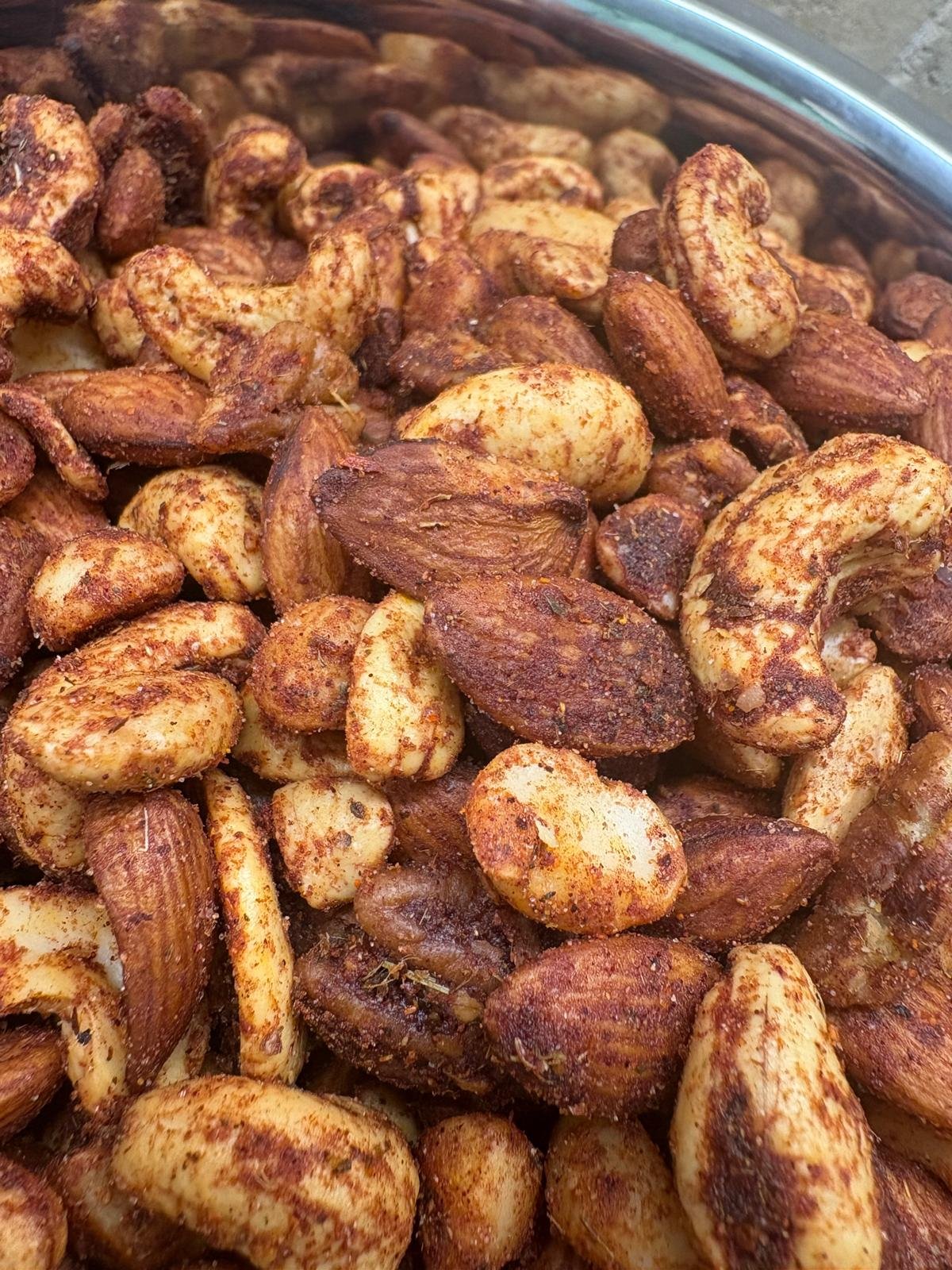 ghee roasted peri peri nuts 2 oz (travel pack) ghee roasted peri peri nuts 2 oz (travel pack)