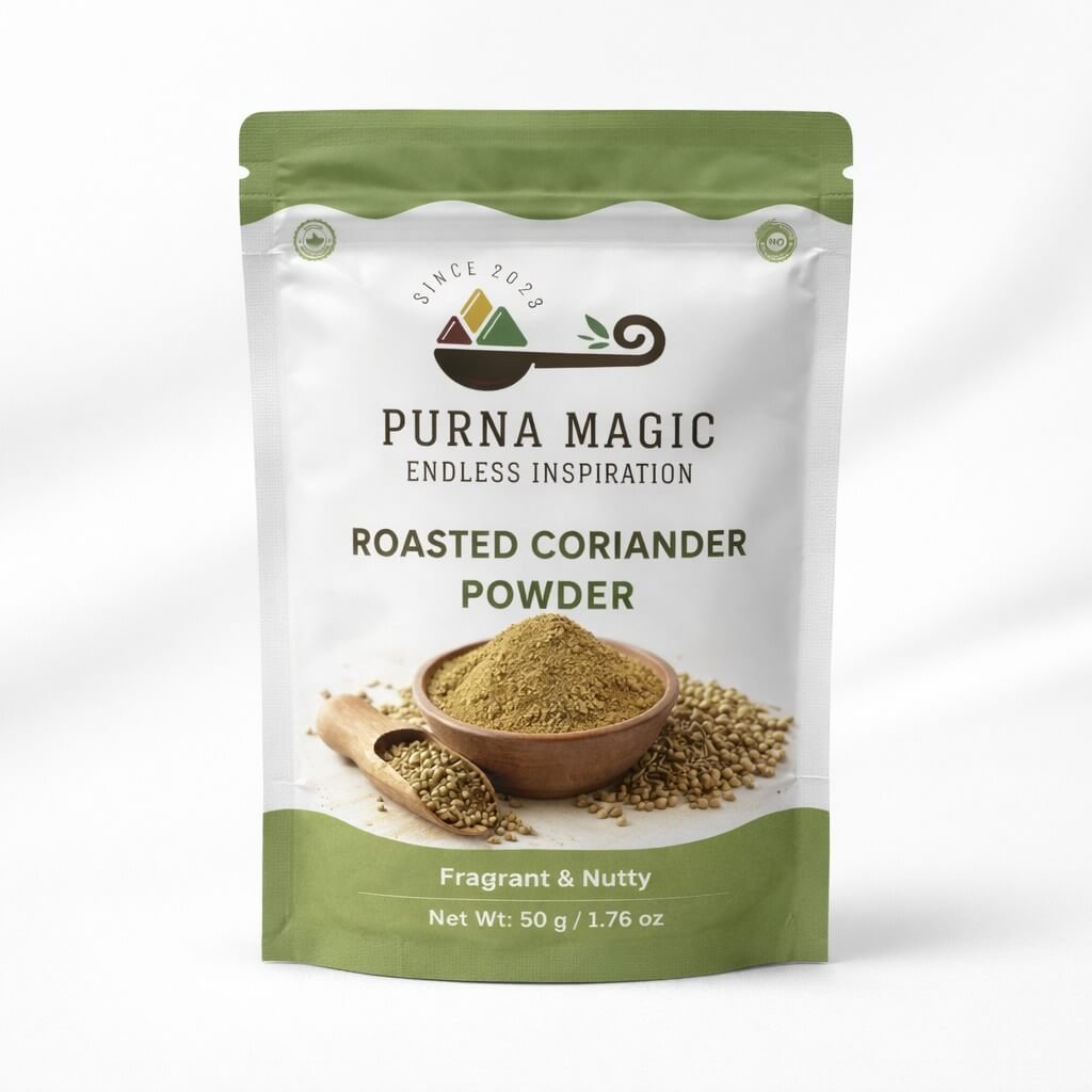 purnamagic roasted coriander powder purnamagic roasted coriander powder